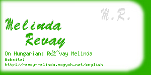 melinda revay business card